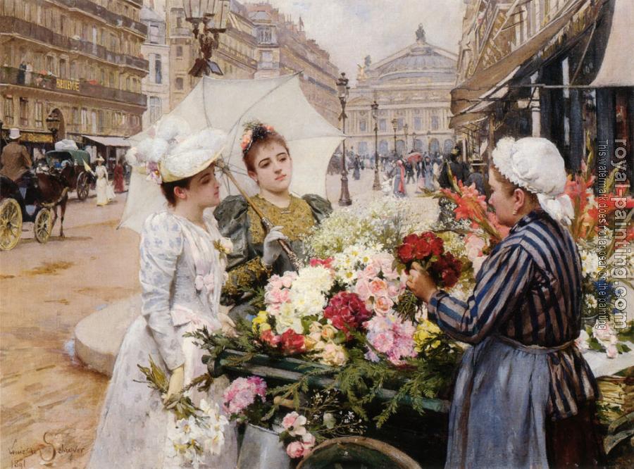 Louis Marie De Schryver : The Flower Seller III